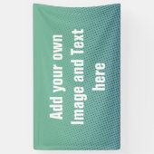 ドットパターン海緑+アイディア 横断幕 (縦)