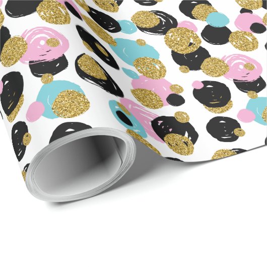 ドットパターン10 ラッピングペーパー (ロールコーナー)