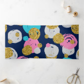 ドットパターン11 三つ折りクリスマスカード (内部)