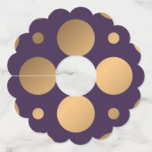 ドットパターン15 ワイングラスタグ (正面)