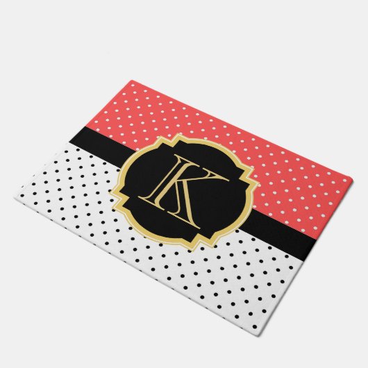 ドットパターン ドアマット (アングル)