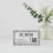 ドットパターンQRコード報酬名刺 名刺 (スタンド正面)