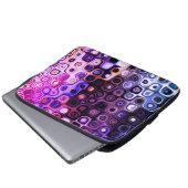 ドットパタ数々のーンのケース ラップトップスリーブ (正面下部)