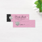 ドットパールレースジュエリー価格ラベルピンク (デスク)