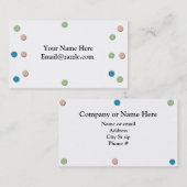 ドットビカラフルジネスカードテンプレート 名刺 (正面/裏面)