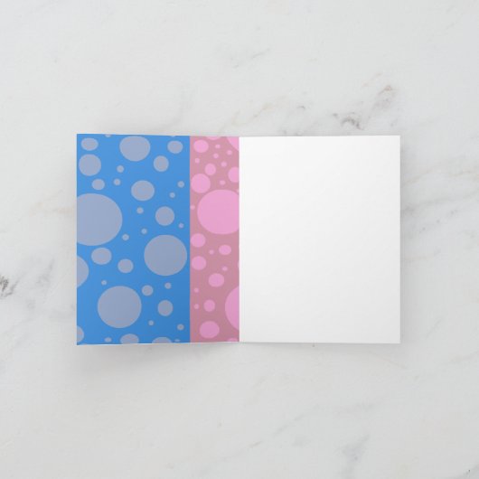 ドットファンキーノートカード、標準ホワイトエンベロープinc カード (内部)