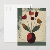 ドットフラワー#002 ポストカード (正面/裏面)