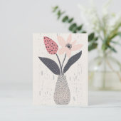 ドットフラワー#003 ポストカード (スタンド正面)