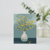 ドットフラワー#004 ポストカード (スタンド正面)