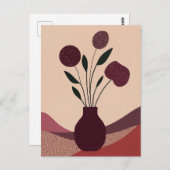 ドットフラワー#006 ポストカード (正面/裏面)