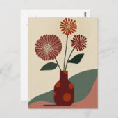 ドットフラワー#010 ポストカード (正面/裏面)