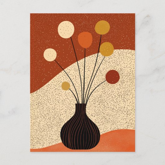 ドットフラワー#012 ポストカード (正面)