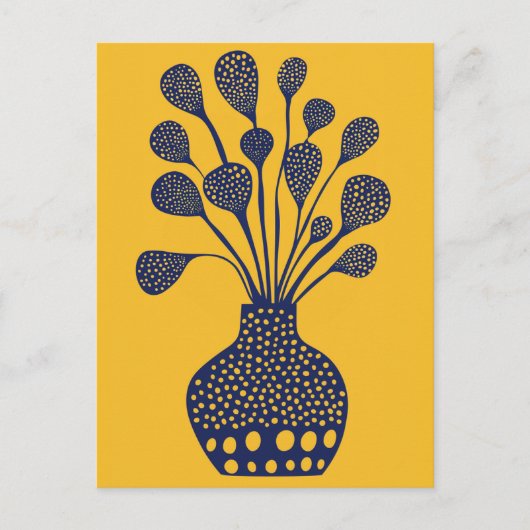 ドットフラワー#014 ポストカード (正面)