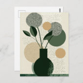 ドットフラワー#018 ポストカード (正面/裏面)