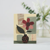 ドットフラワー#020 ポストカード (スタンド正面)