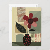 ドットフラワー#020 ポストカード (正面/裏面)