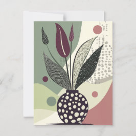 ドットフラワー#021 ポストカード