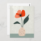 ドットフラワー#023 ポストカード (正面/裏面)