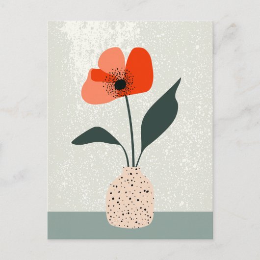 ドットフラワー#023 ポストカード (正面)