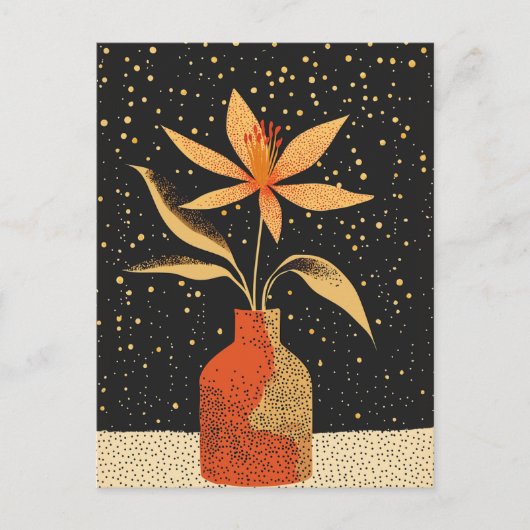 ドットフラワー#025 ポストカード (正面)