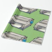 ドットマトリックスプリンタのラッピング紙 ラッピングペーパー (アンロールド)