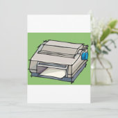 ドットマトリックスプリンターの招待状 招待状 (スタンド正面)