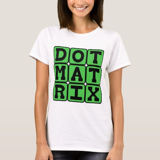 ドットマトリックス、パターン配列 Tシャツ (正面)
