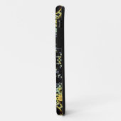 ドットマンダラフラワーイエローブルーとグレー Case-Mate iPhoneケース (裏面/左)