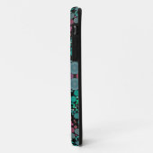 ドットマンダラフラワーグリーンブルーとレッド Case-Mate iPhoneケース (裏面/左)