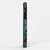 ドットマンダラフラワーグリーンブルーとレッド Case-Mate iPhoneケース (裏面/右)