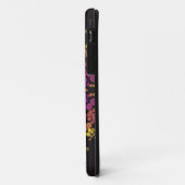 ドットマンダラフラワーピンク黄色と黒 Case-Mate iPhoneケース (裏面/左)