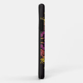 ドットマンダラフラワーピンク黄色と黒 Case-Mate iPhoneケース (裏面/右)