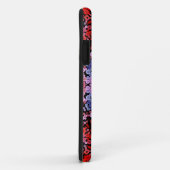 ドットマンダラフラワーブルー赤とピンク Case-Mate iPhoneケース (裏面/右)