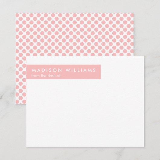 ドットミニマルスタイリッシュモダントレンディーノートカード ノートカード (正面/裏面)