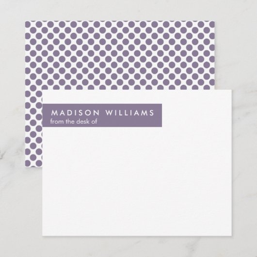 ドットミニマルスタイリッシュモダントレンディーノートカード ノートカード (正面/裏面)