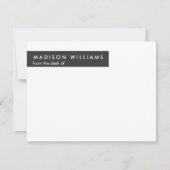 ドットミニマルスタイリッシュモダントレンディーノートカード ノートカード (正面)