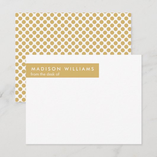 ドットミニマルスタイリッシュモダントレンディーノートカード ノートカード (正面/裏面)