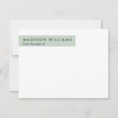 ドットミニマルスタイリッシュモダントレンディーノートカード ノートカード (正面)