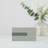 ドットミニマルスタイリッシュモダントレンディー名刺 名刺 (スタンド正面)