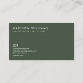 ドットミニマルスタイリッシュモダントレンディー名刺 名刺 (裏面)