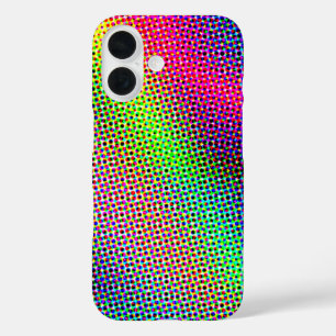 ドットモザイクのアートなApple iPhoneケース iPhone 16ケース