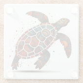 ドットモザイクカメ ガラスコースター (裏面)