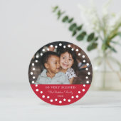 ドットモダンフレーム赤オーナメント2写真 シーズンカード (スタンド正面)