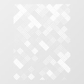 ドットモダン幾何学的ハーフトーンパターンプライバシー ウィンドウサイン (シート)