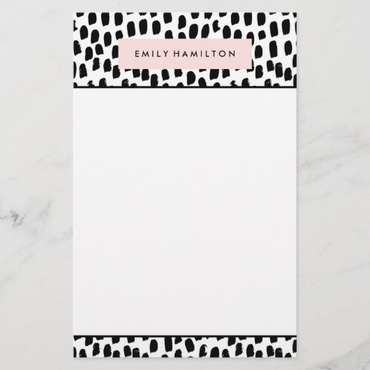 ドットモダン | ひなパーソナライズされた形 便箋 (正面)