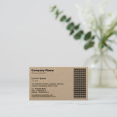 ドットモチーフ（クラフト） 名刺 (スタンド正面)