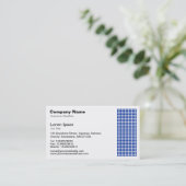 ドットモチーフ – ネイビーブルー 名刺 (スタンド正面)