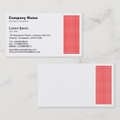 ドットモチーフ – 赤 名刺 (正面/裏面)