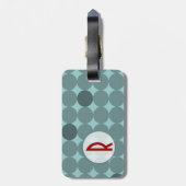 ドットモノグラム ラゲッジタグ (裏面縦)