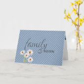 ドット上のゴド娘の誕生日デイジー カード (黄色い花)